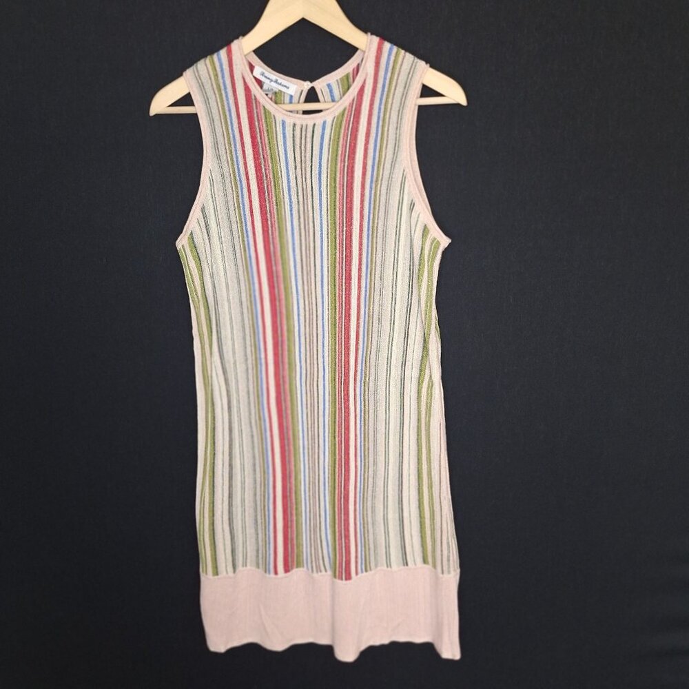 💙 Tommy Bahama Knit Stretch Comfy Dress Size L Preppy Beach Summer Casual